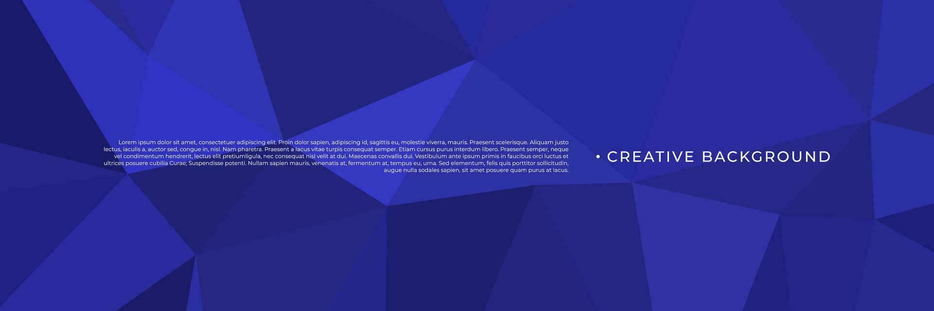 abstract blue geometric background with triangles vector