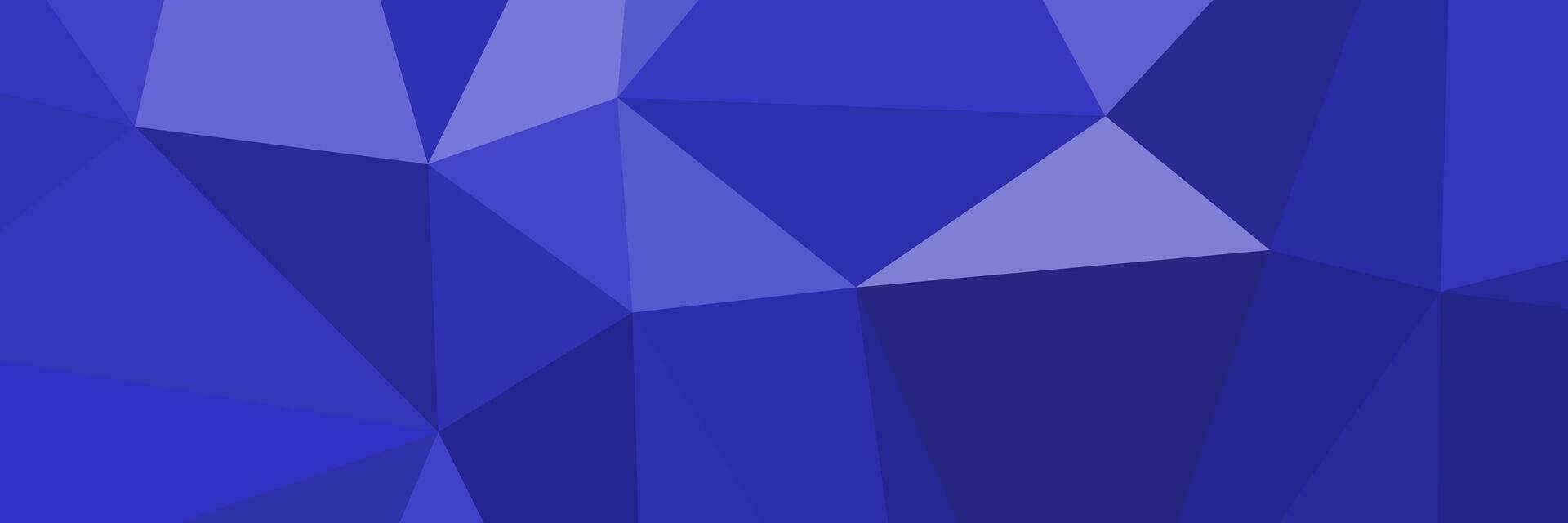 abstract blue geometric background with triangles vector