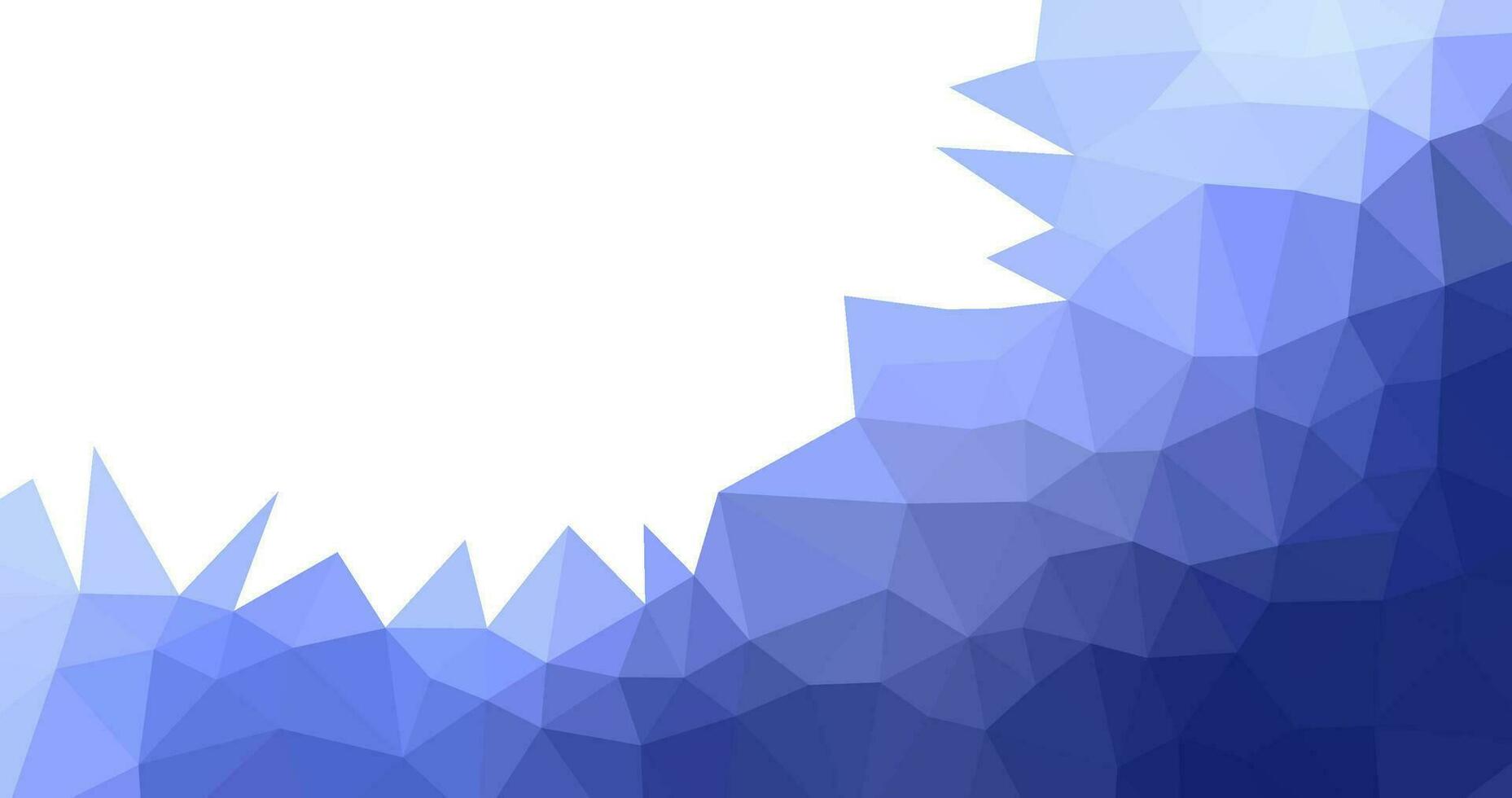 abstract blue geometric background with triangles vector