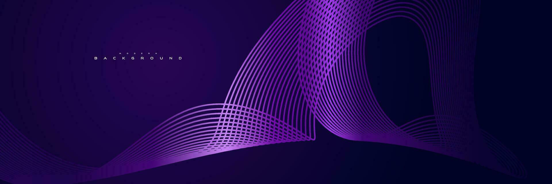 abstract modern futuristic dark background with glowing lines vector