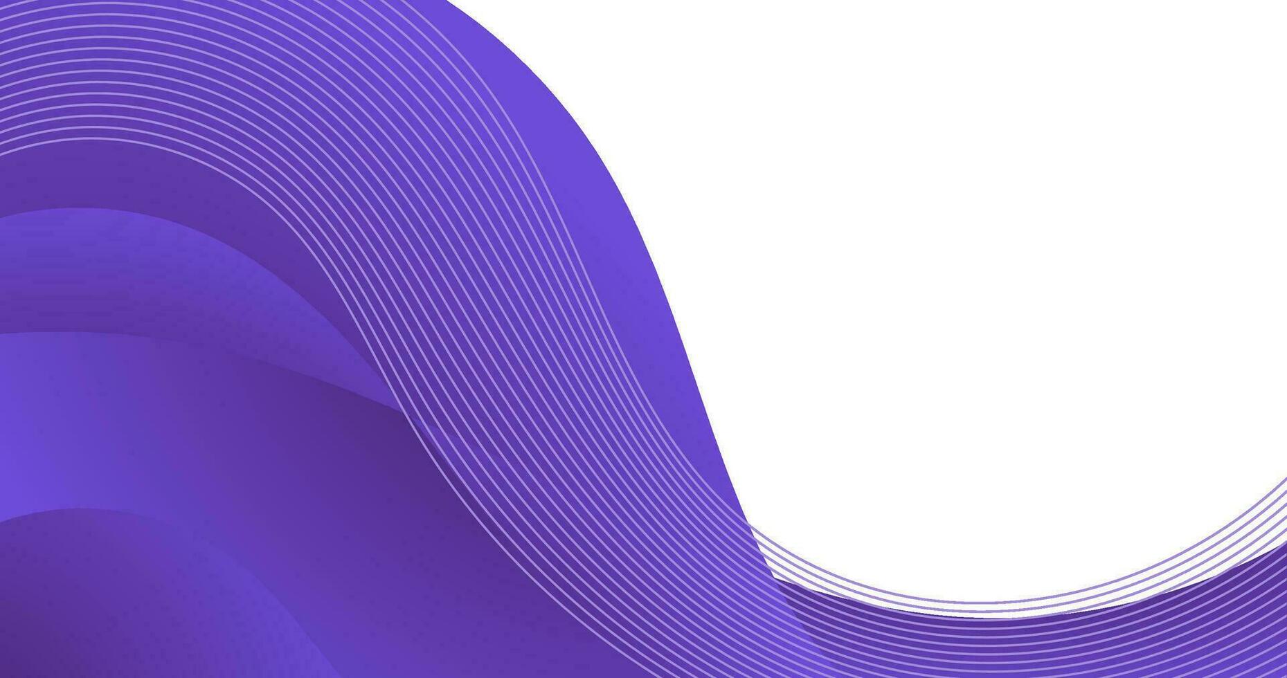 abstract purple wave background with copy space area vector