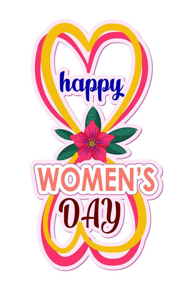 Sticker of Feminism vector