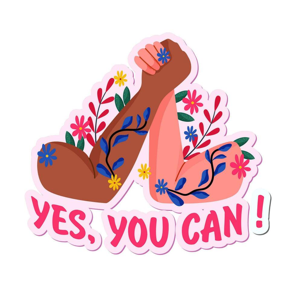 Sticker of Feminism vector