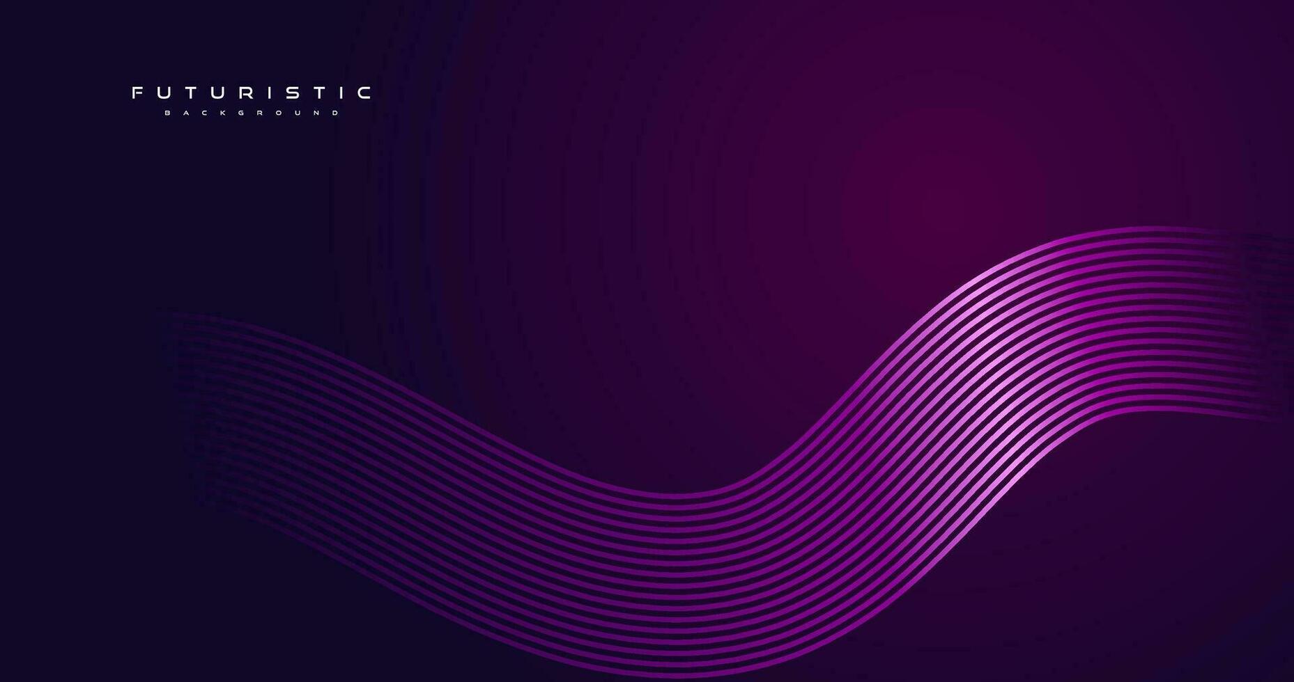 abstract modern futuristic dark background with glowing lines vector