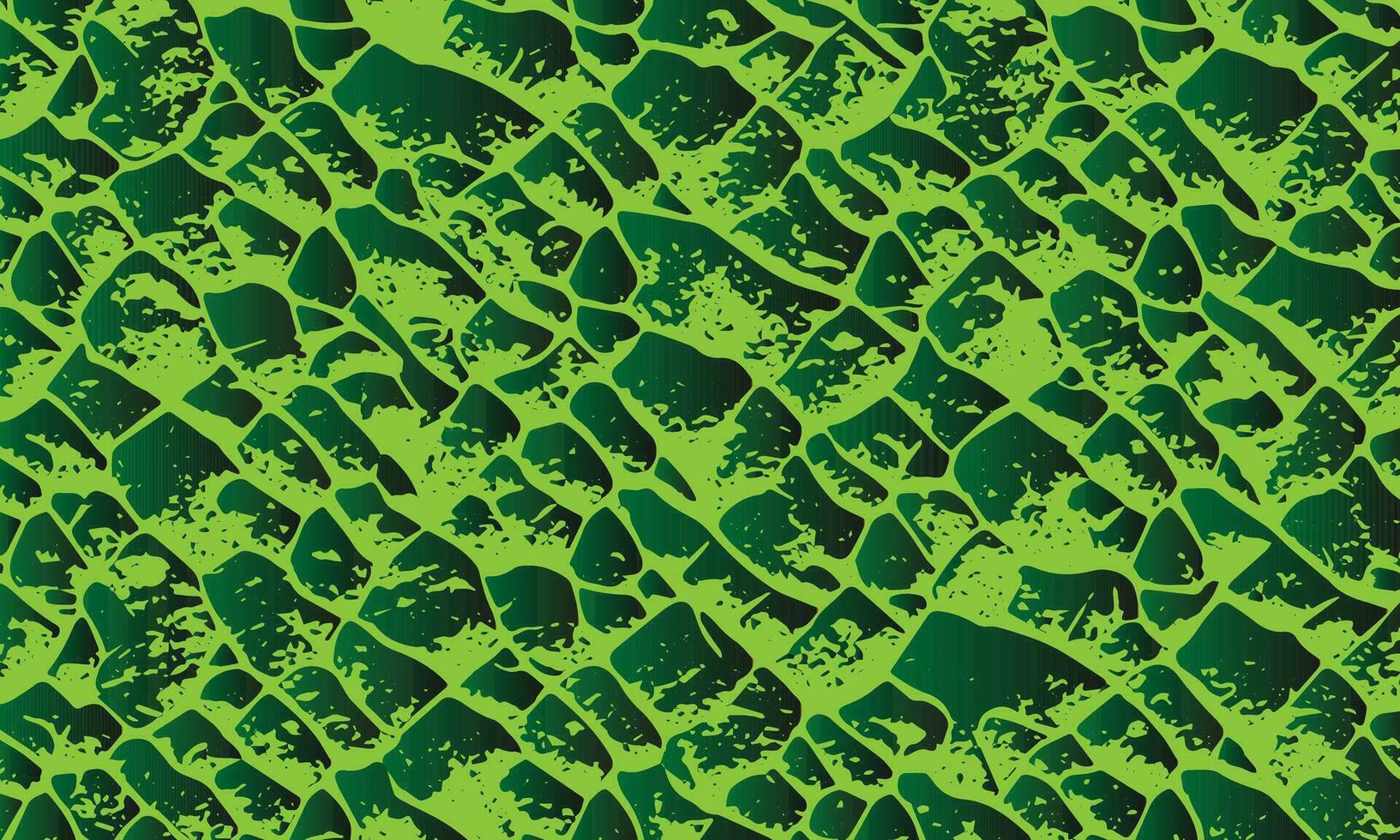 green snake skin pattern background vector