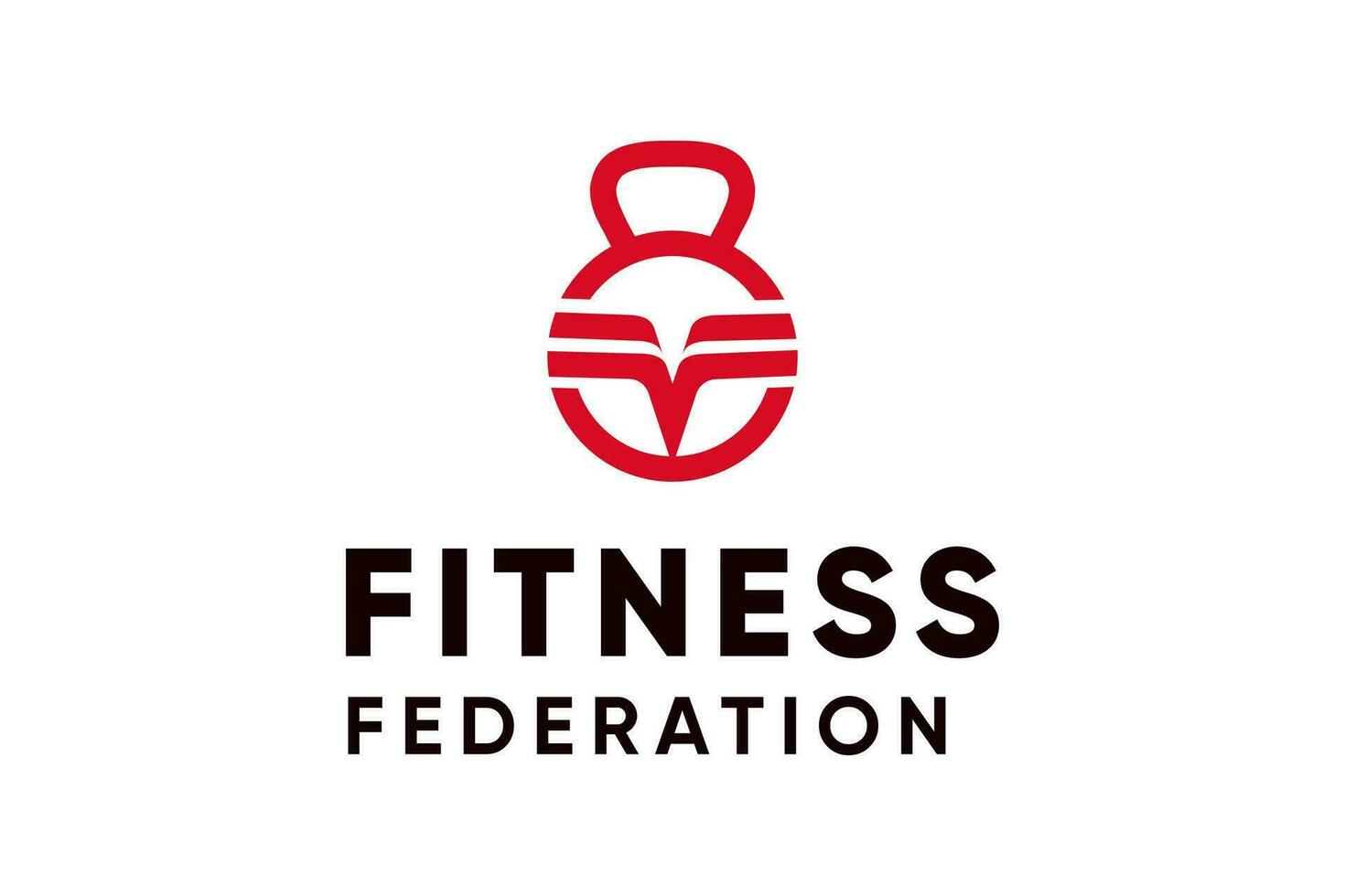 FF letter logo with fitness vector