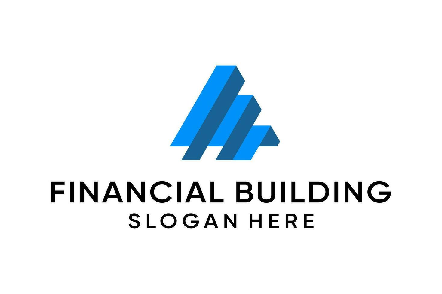 Finanzas y edificio logo vector