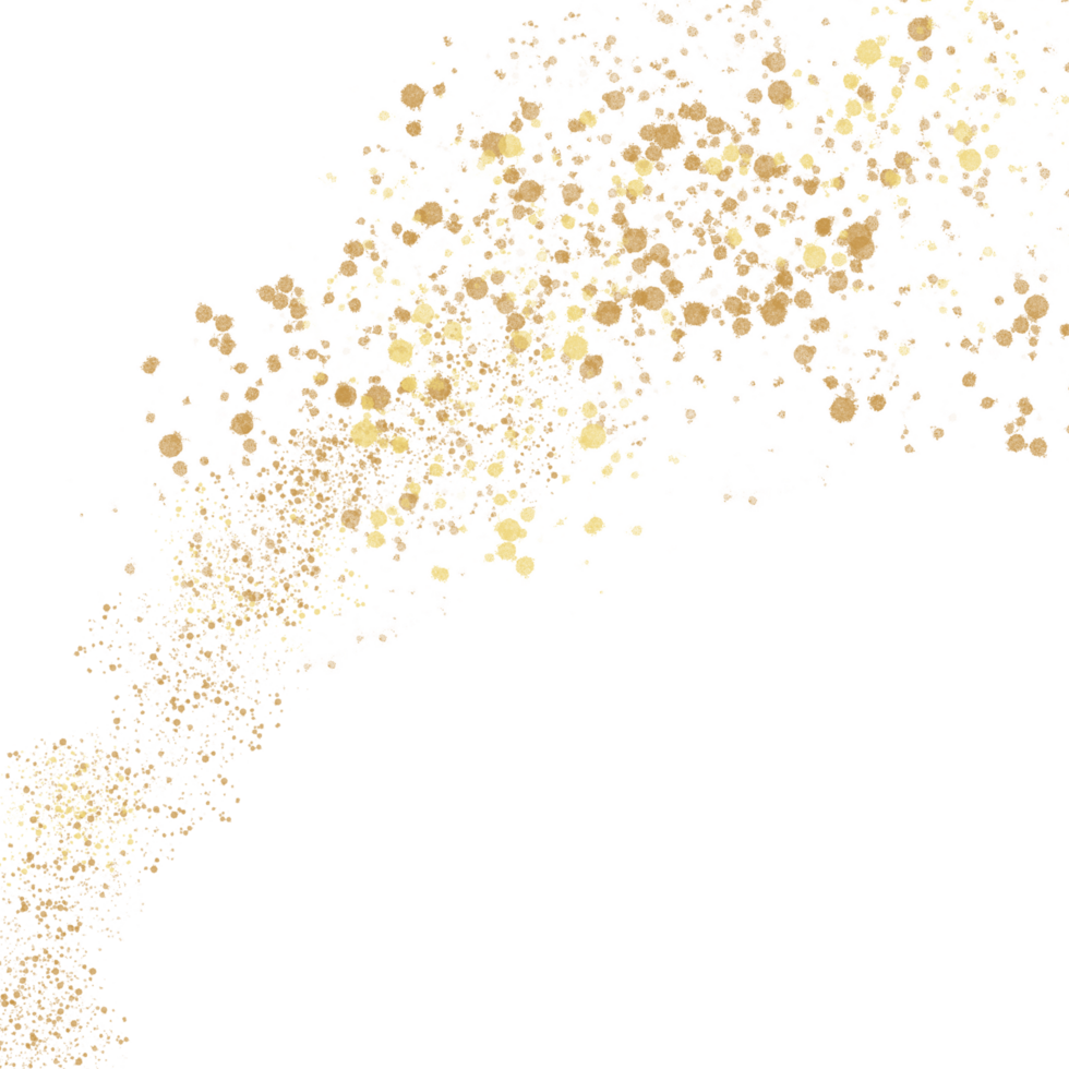 Golden glitter background png