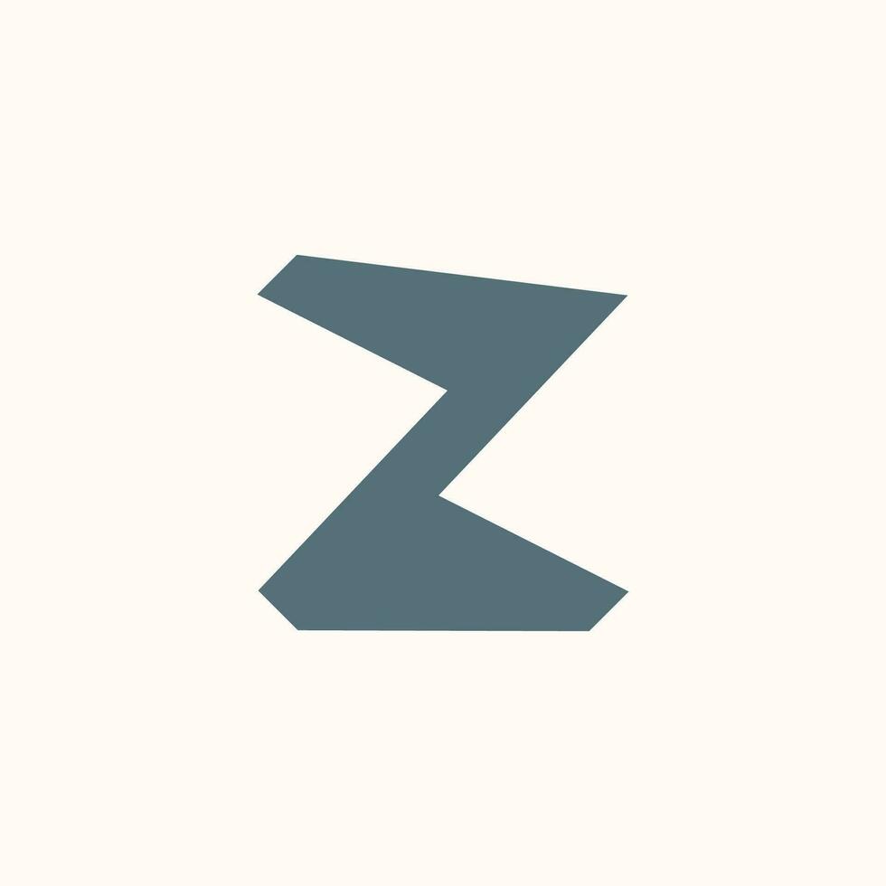 Z logo with Flag vector