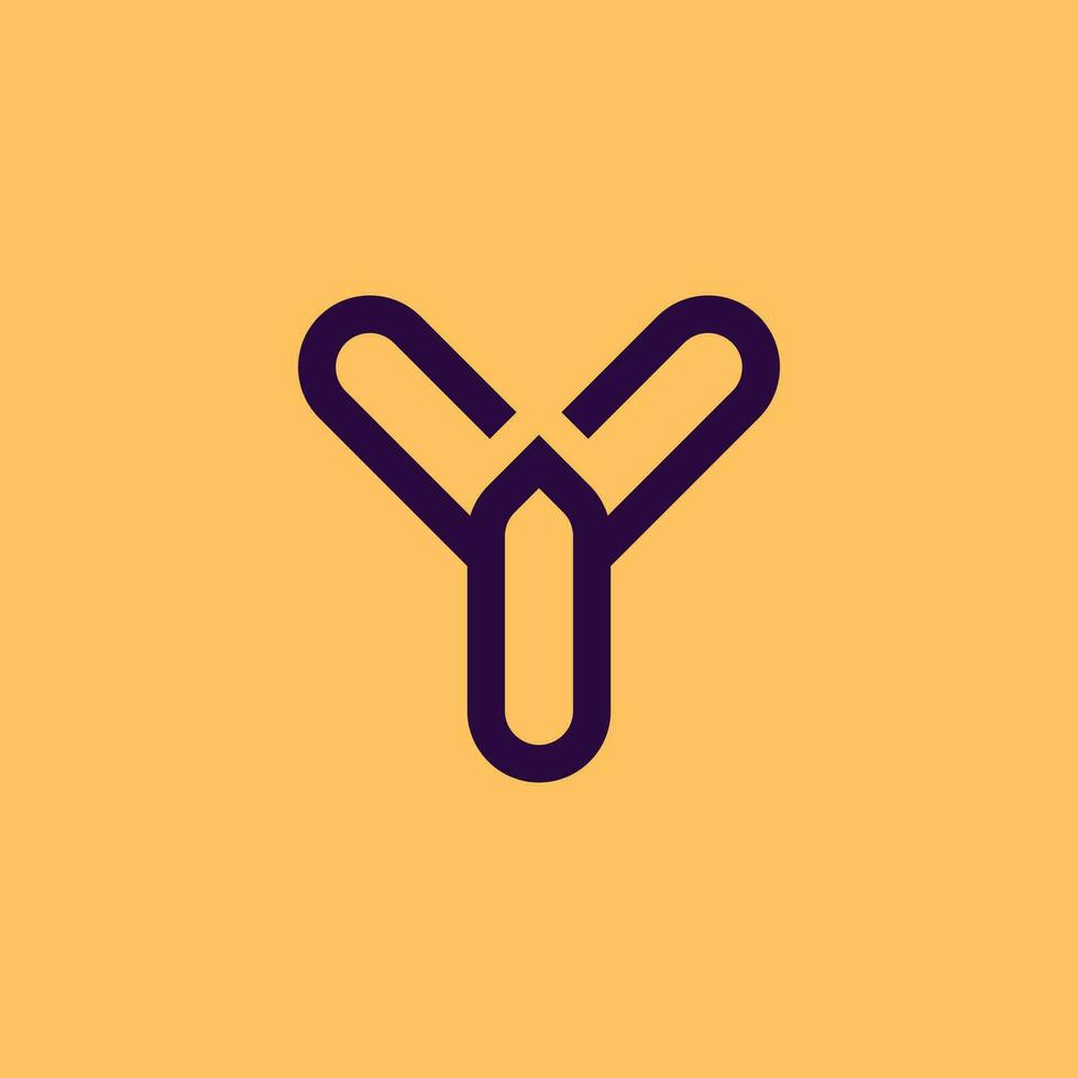 Y line logo vector