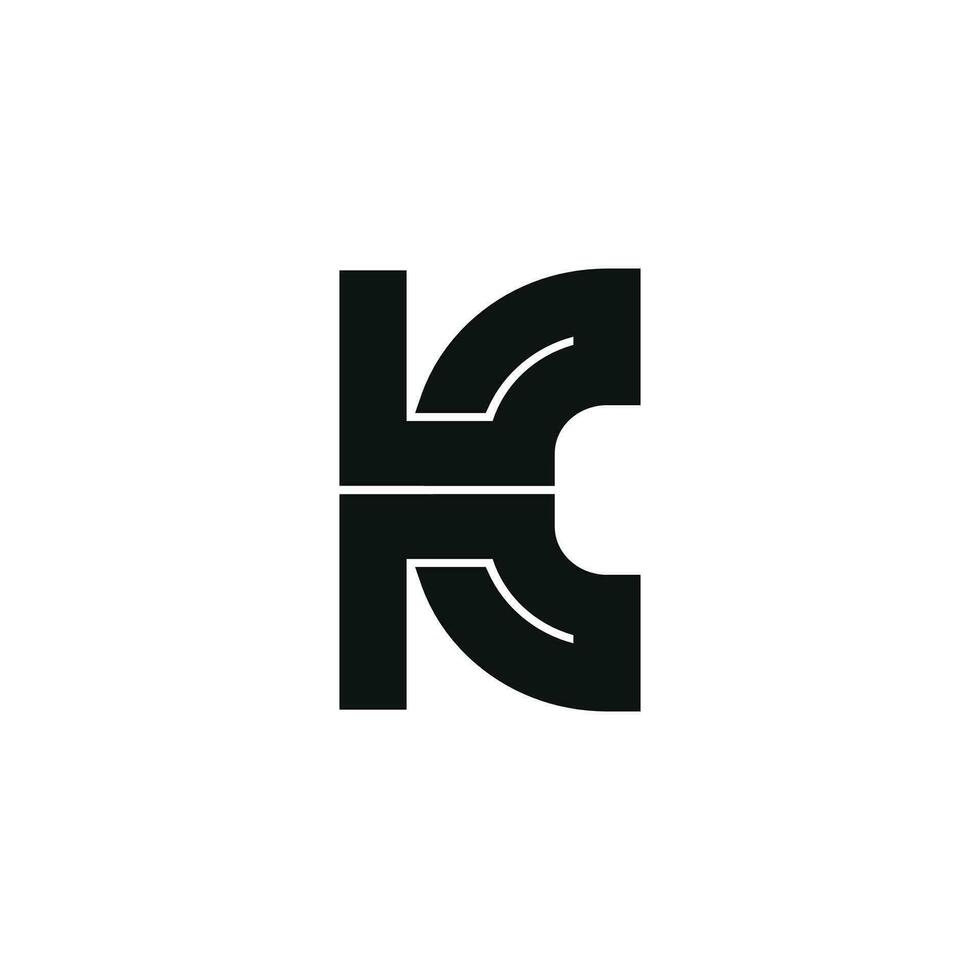 Minimalist Letter K Logo vector