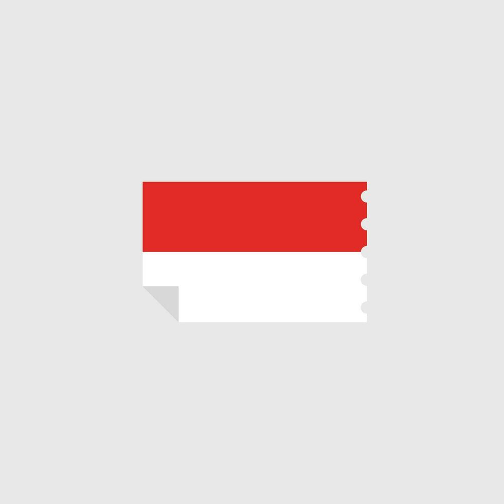 icono de la bandera de indonesia vector