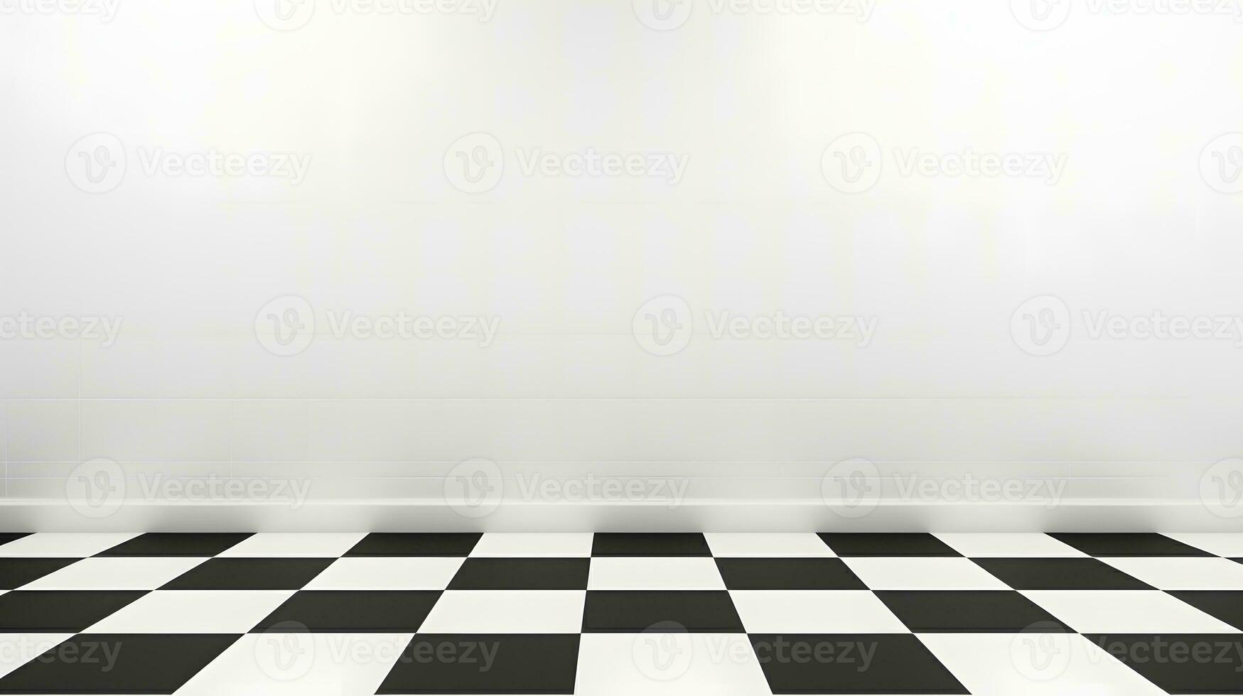 White tile wall chequered background bathroom floor texture. AI Generated photo