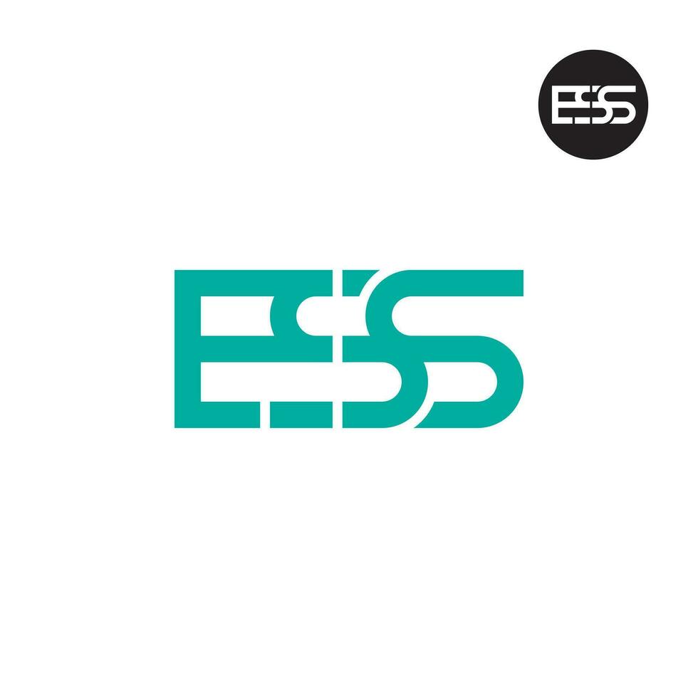 Letter ESS Monogram Logo Design vector