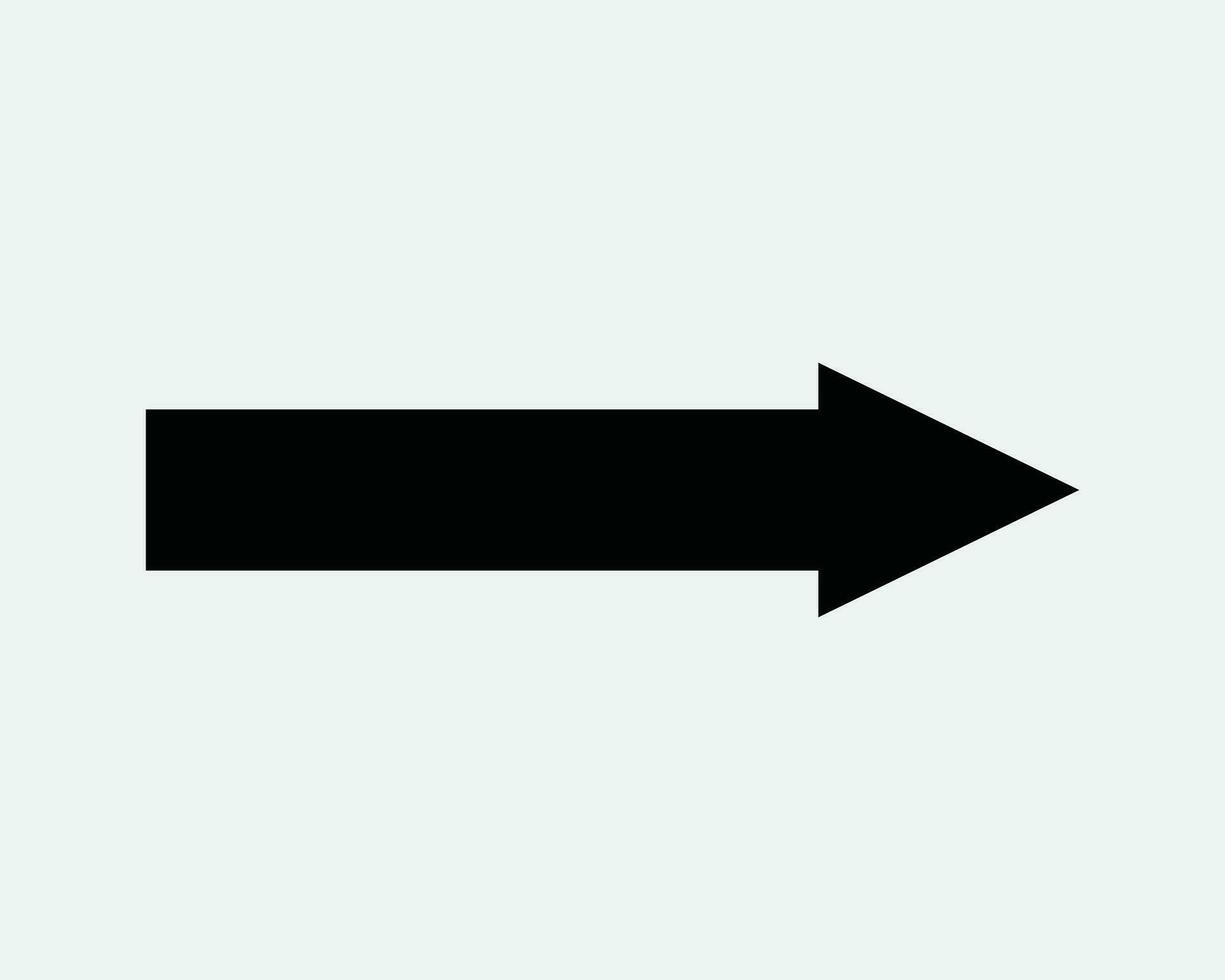 Right Arrow Icon East Side Direction Position Navigation Path Pathway Cursor Here Black White Line Outline Shape Traffic Sign Road Symbol EPS Vector