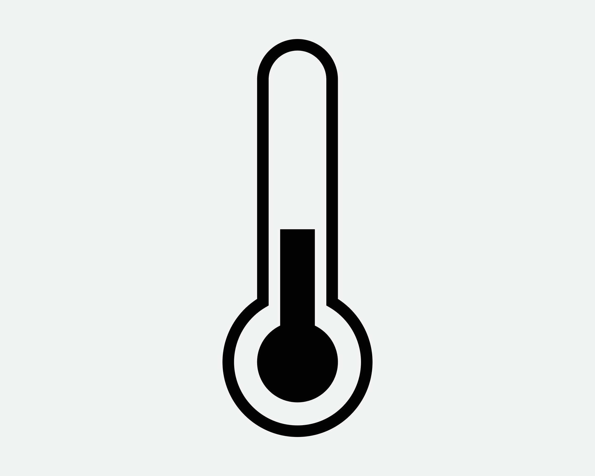 Thermometer Icon Temperature Measure Measurement Test Hot Cold Scale