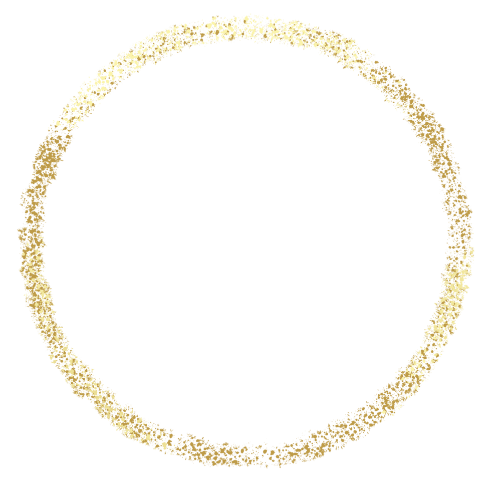 Gold circle border png