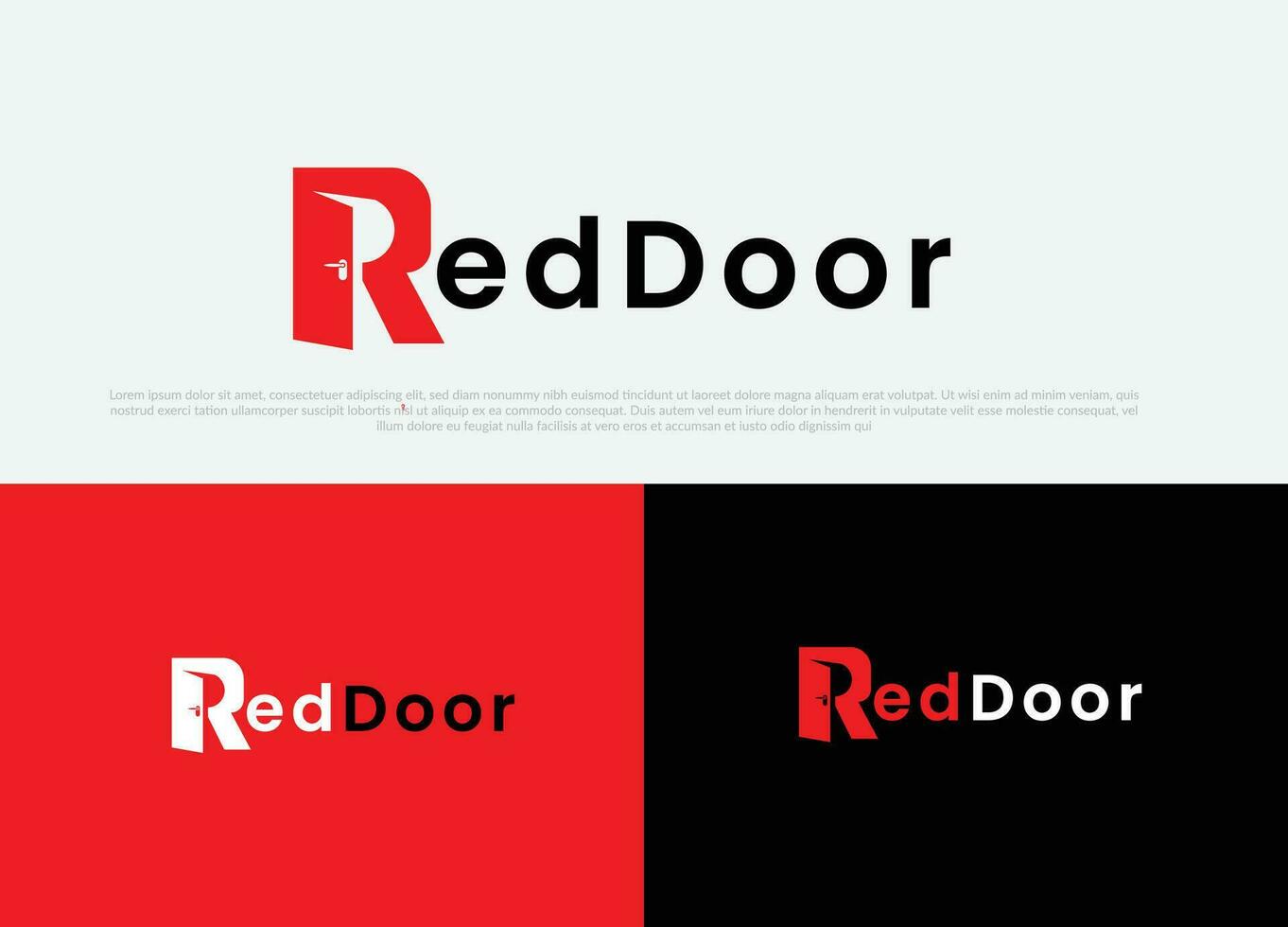 real estate sample logo design free template vector