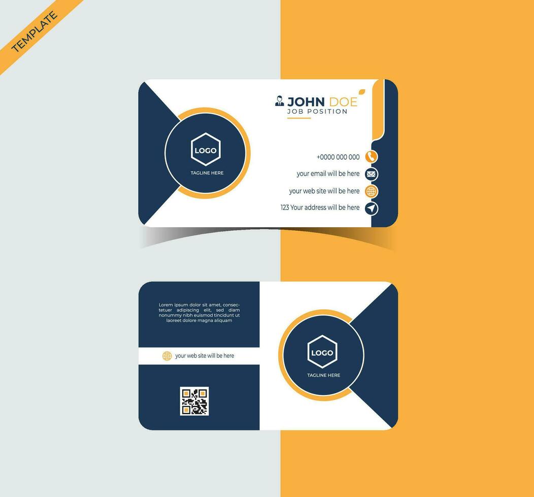 Creative New  Business Card Template. vector