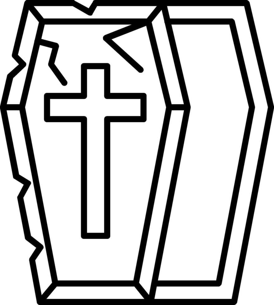 Coffin Vector Icon
