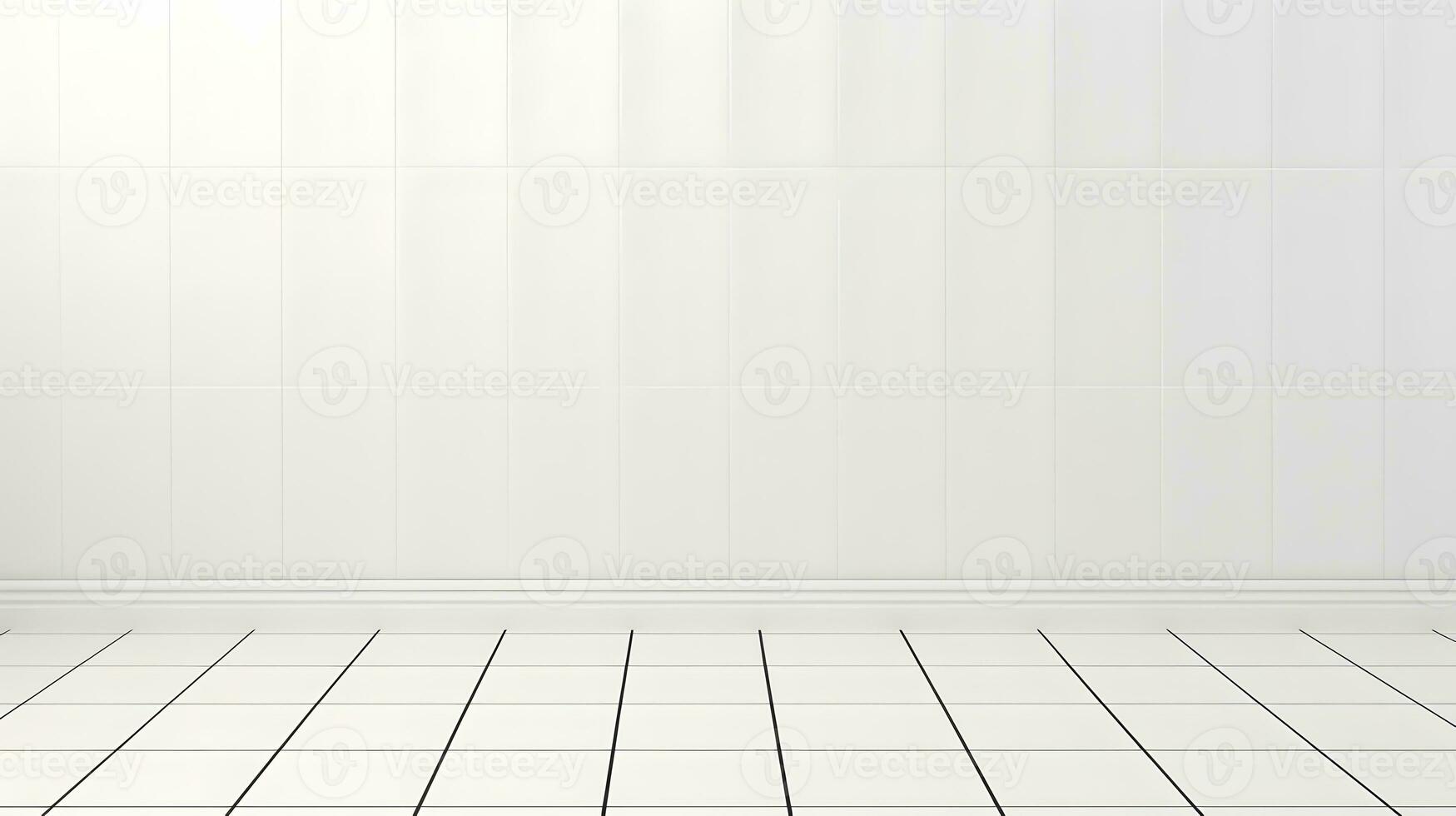 White tile wall chequered background bathroom floor texture. AI Generated photo