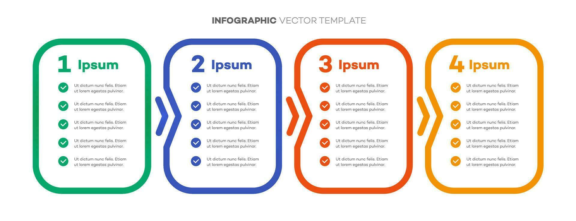 Infographic template timeline process 4 option vector