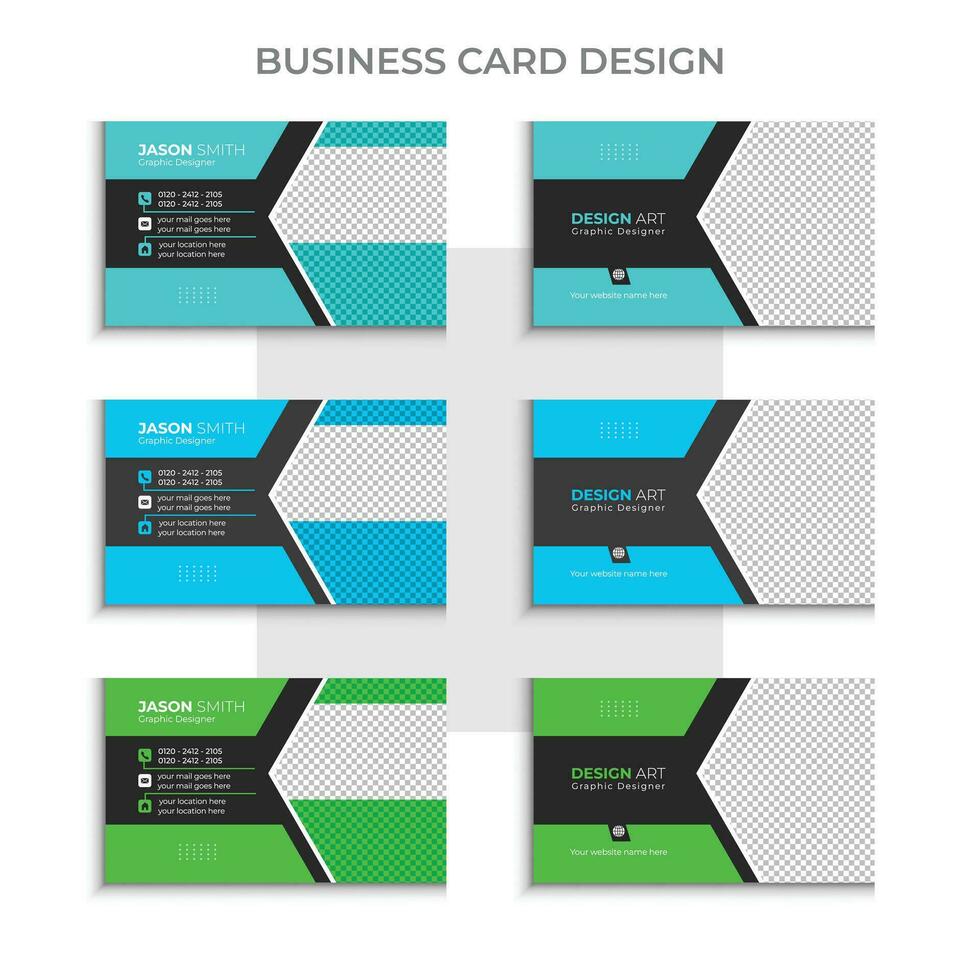 Vector modern professional business card design, abstract simple creative marketing agency visiting card design template with 3color concept.