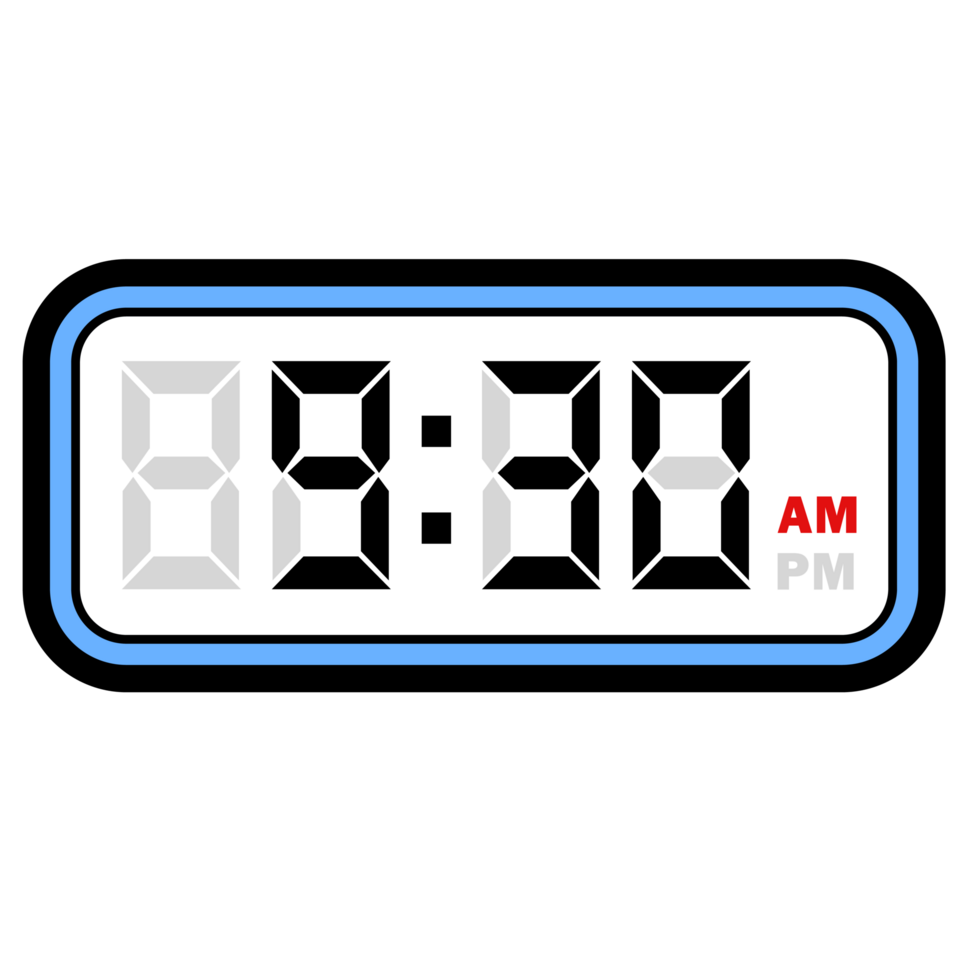 Digital Clock Time At 9 30 AM Digital Clock 12 Hour Format 32048495 PNG