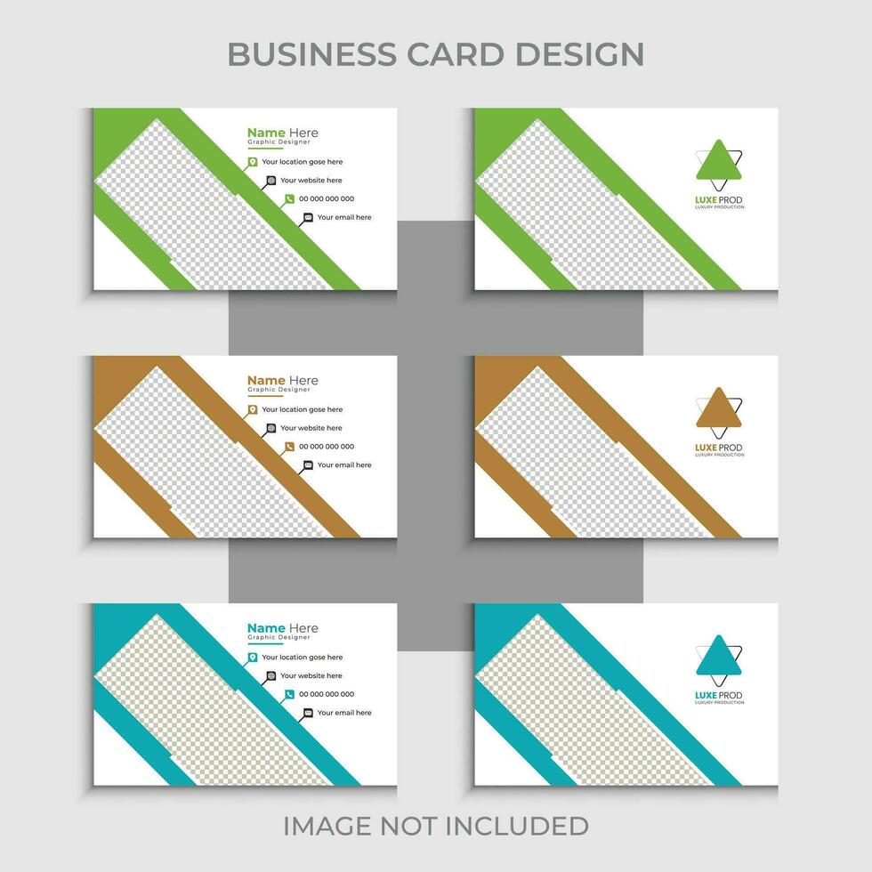Vector modern professional business card design, abstract simple creative marketing agency visiting card design template with 3color concept.