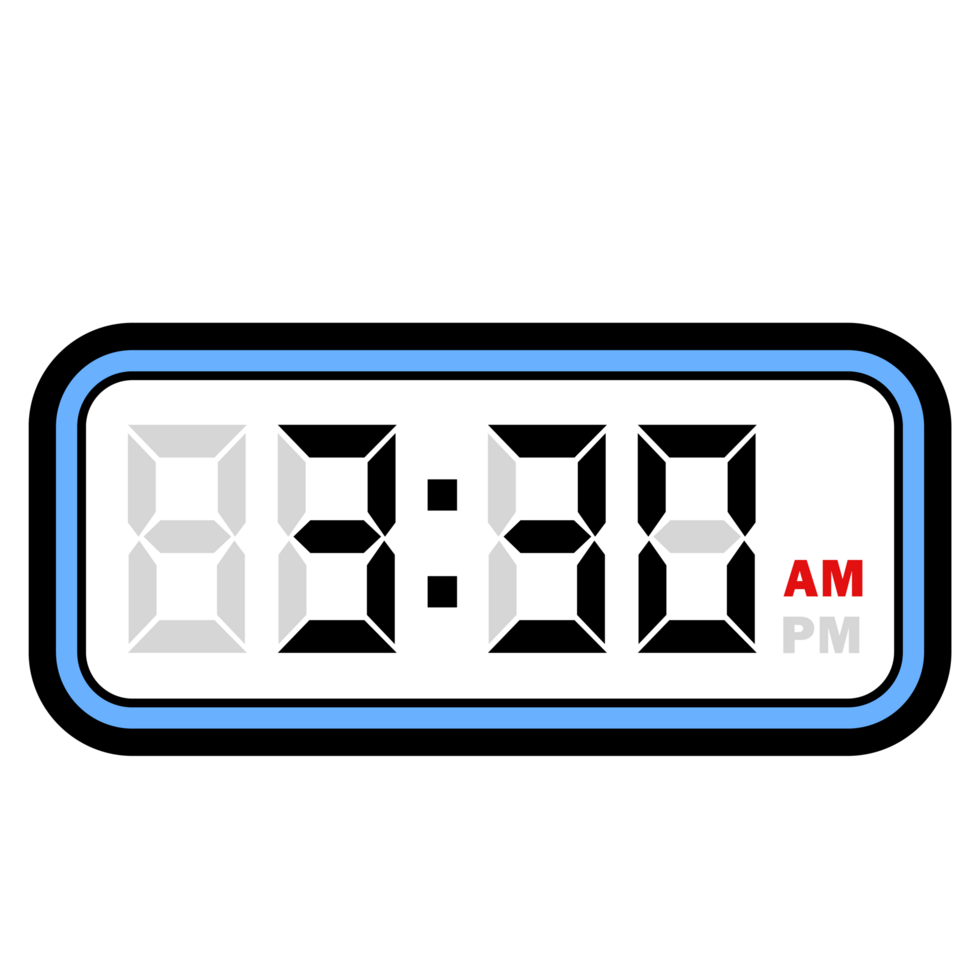 Digital Clock Time at 3.30 AM, Digital Clock 12 Hour Format png