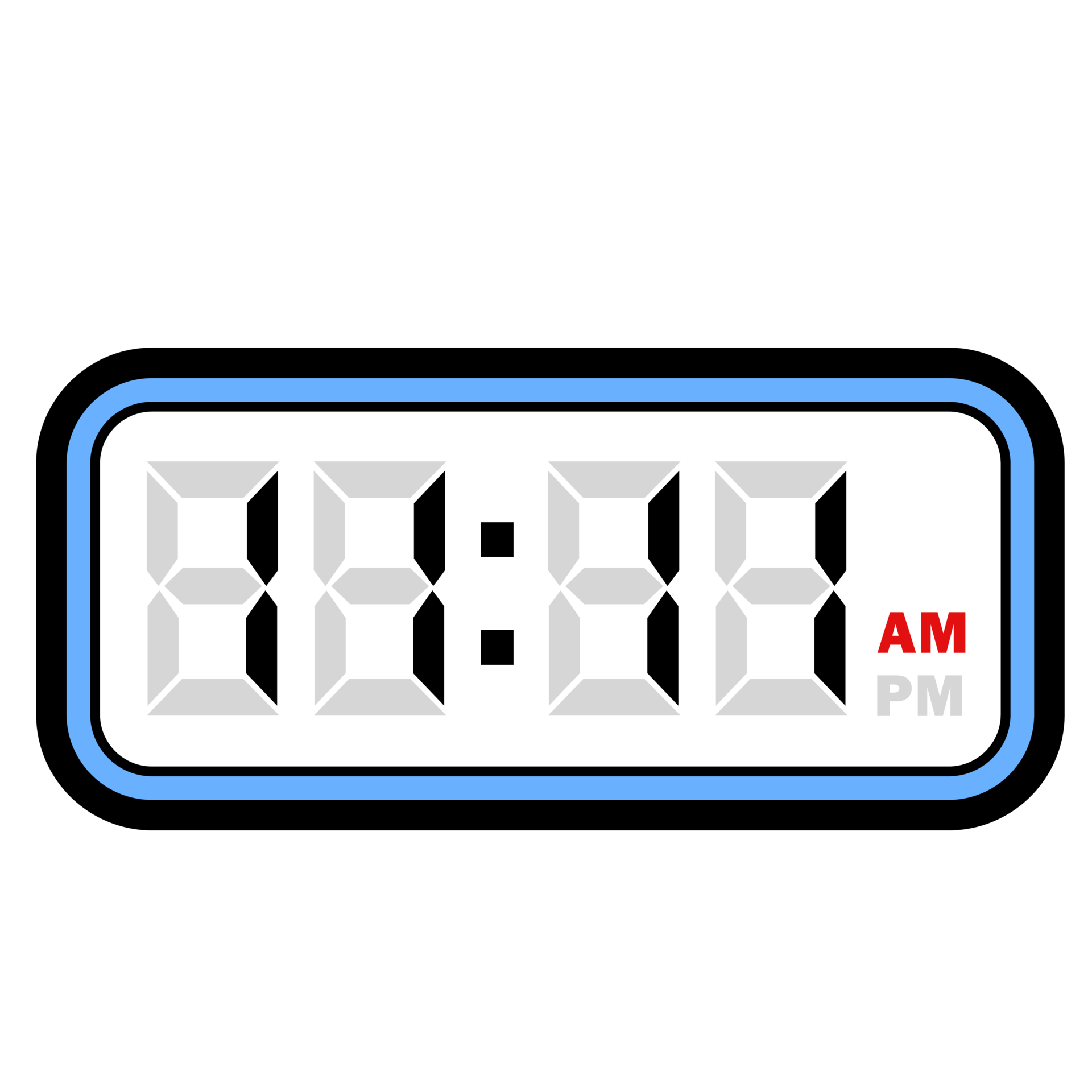 Digital Clock Time at 11.11 AM, Digital Clock 12 Hour Format 32048634 PNG