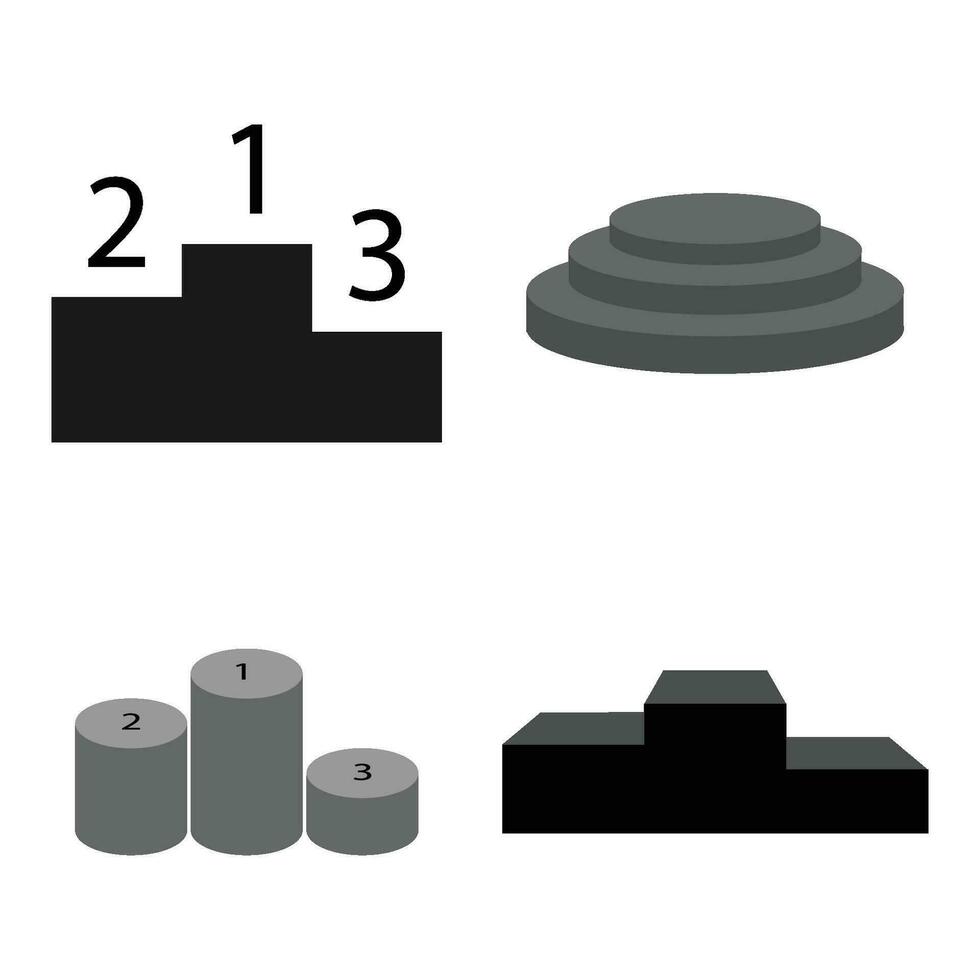 podium icon vector