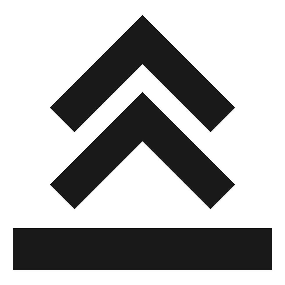 upward icon vector
