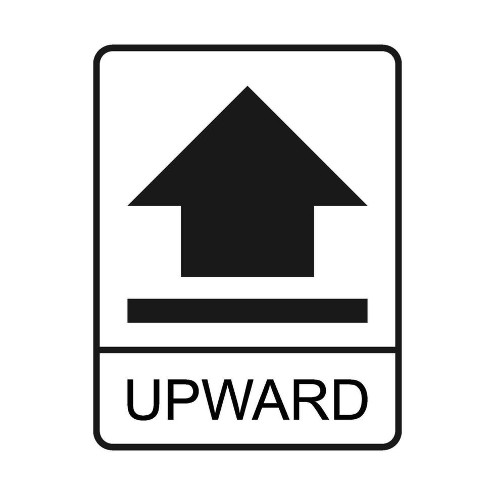 upward icon vector