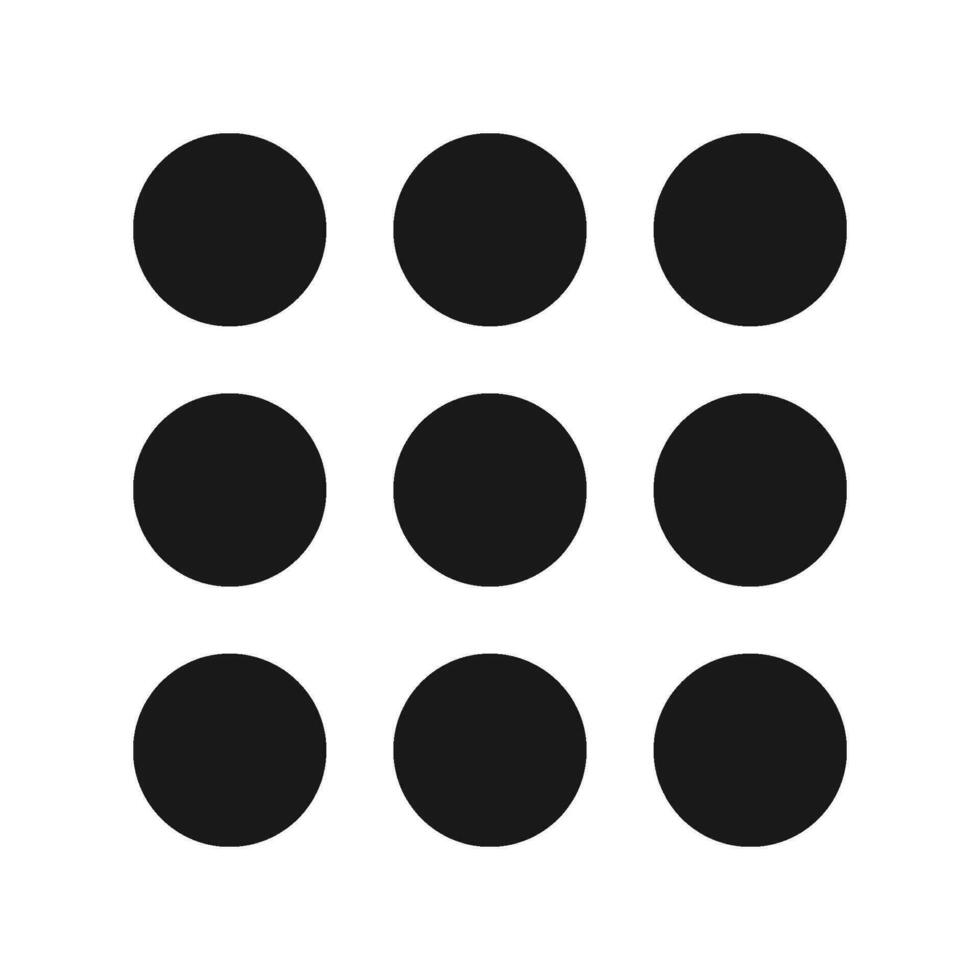 nine point icon vector