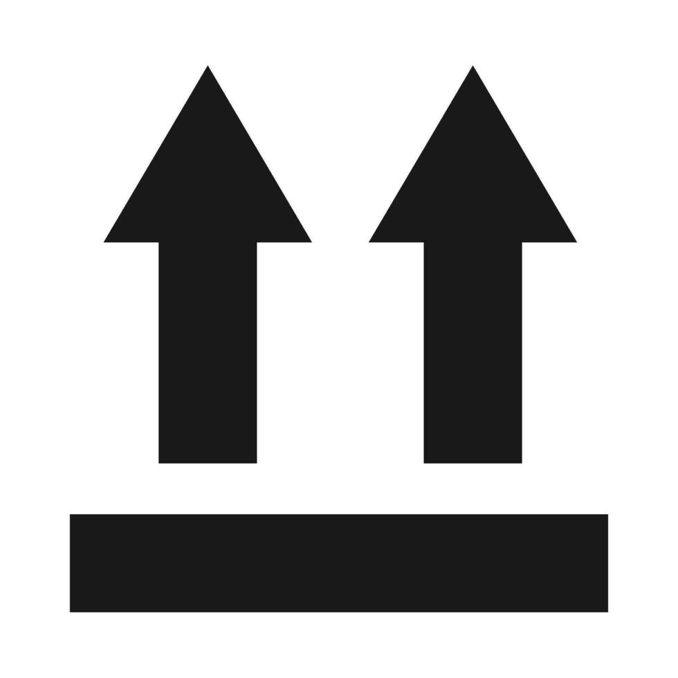 upward icon vector