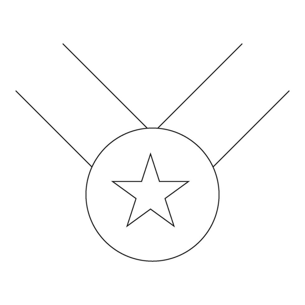 medal icon vector