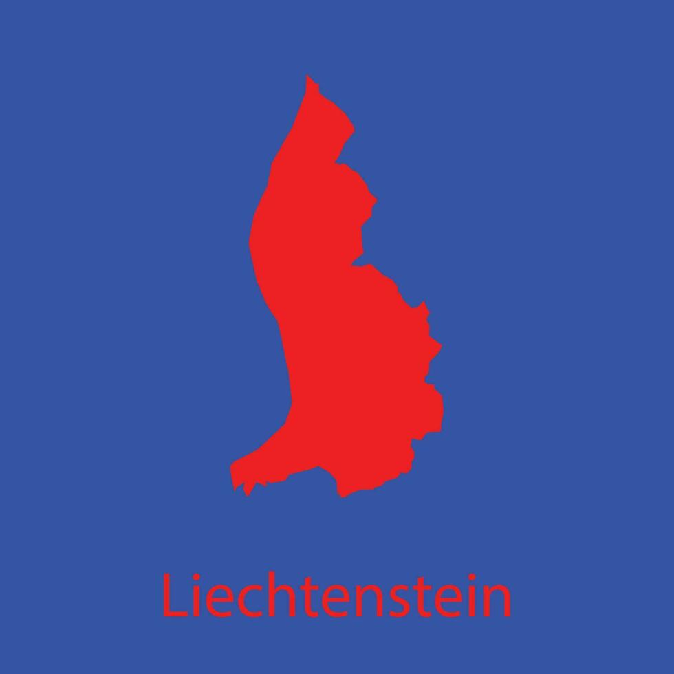 Liechtenstein map icon vector