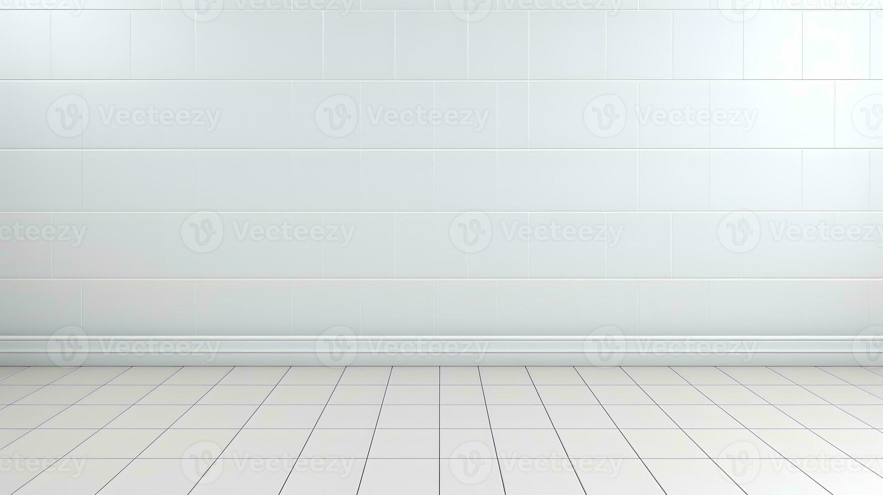 White tile wall chequered background bathroom floor texture. AI Generated photo