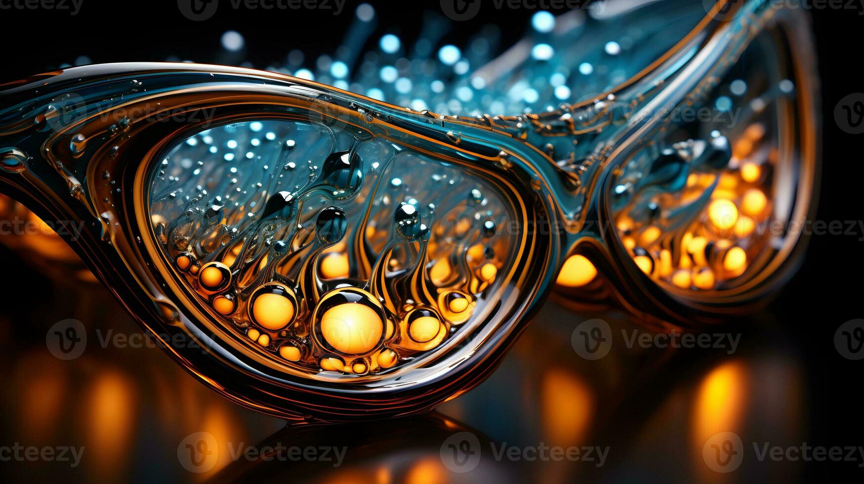 Futuristic abstract augmented reality glasses AI Generated photo