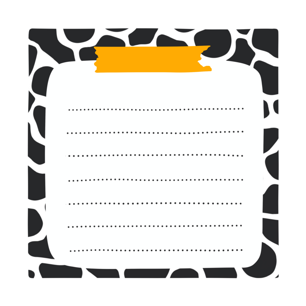 Cute Note Paper png