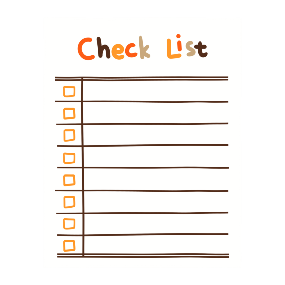 Cute Note Paper png