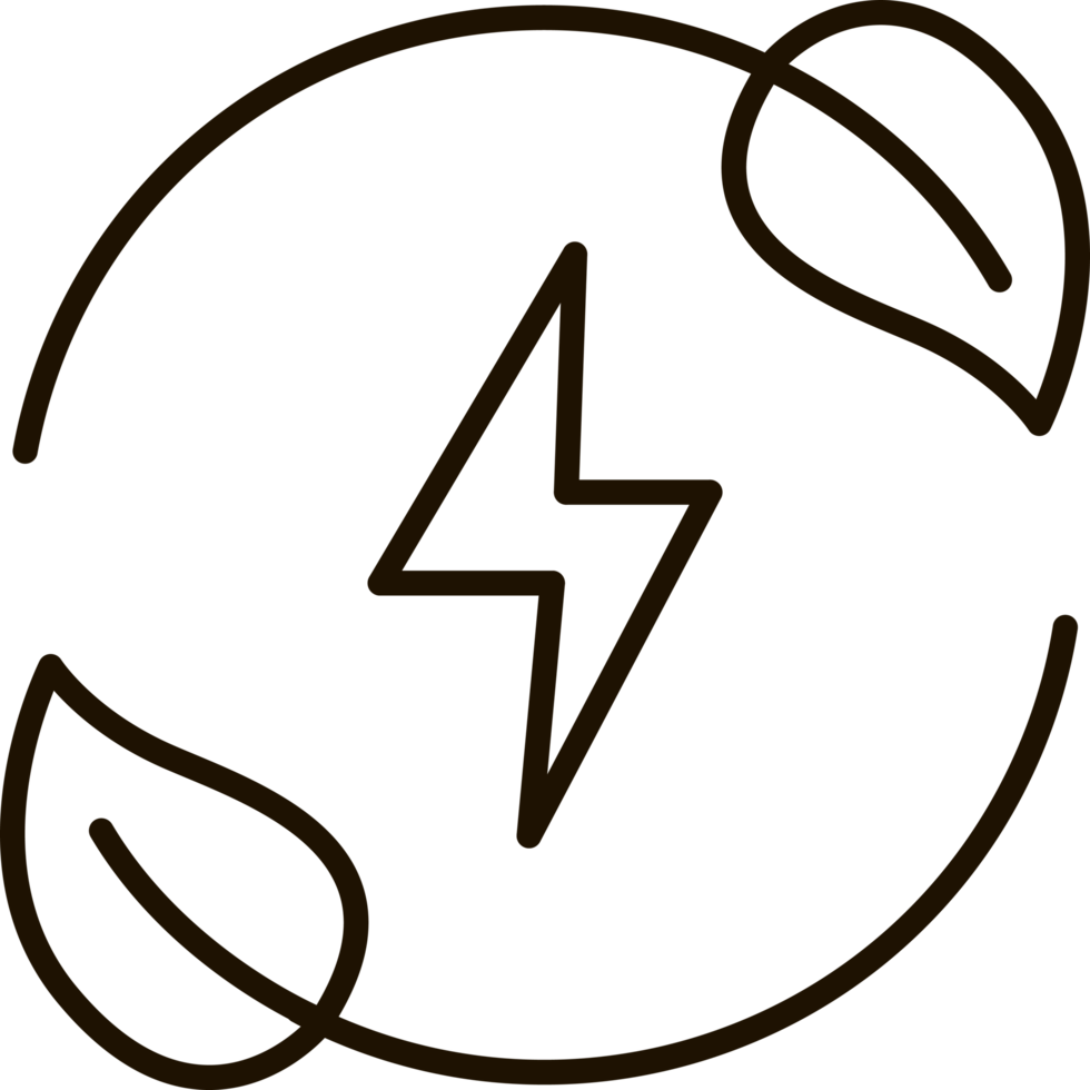 clean energy line icon symbol illustration png