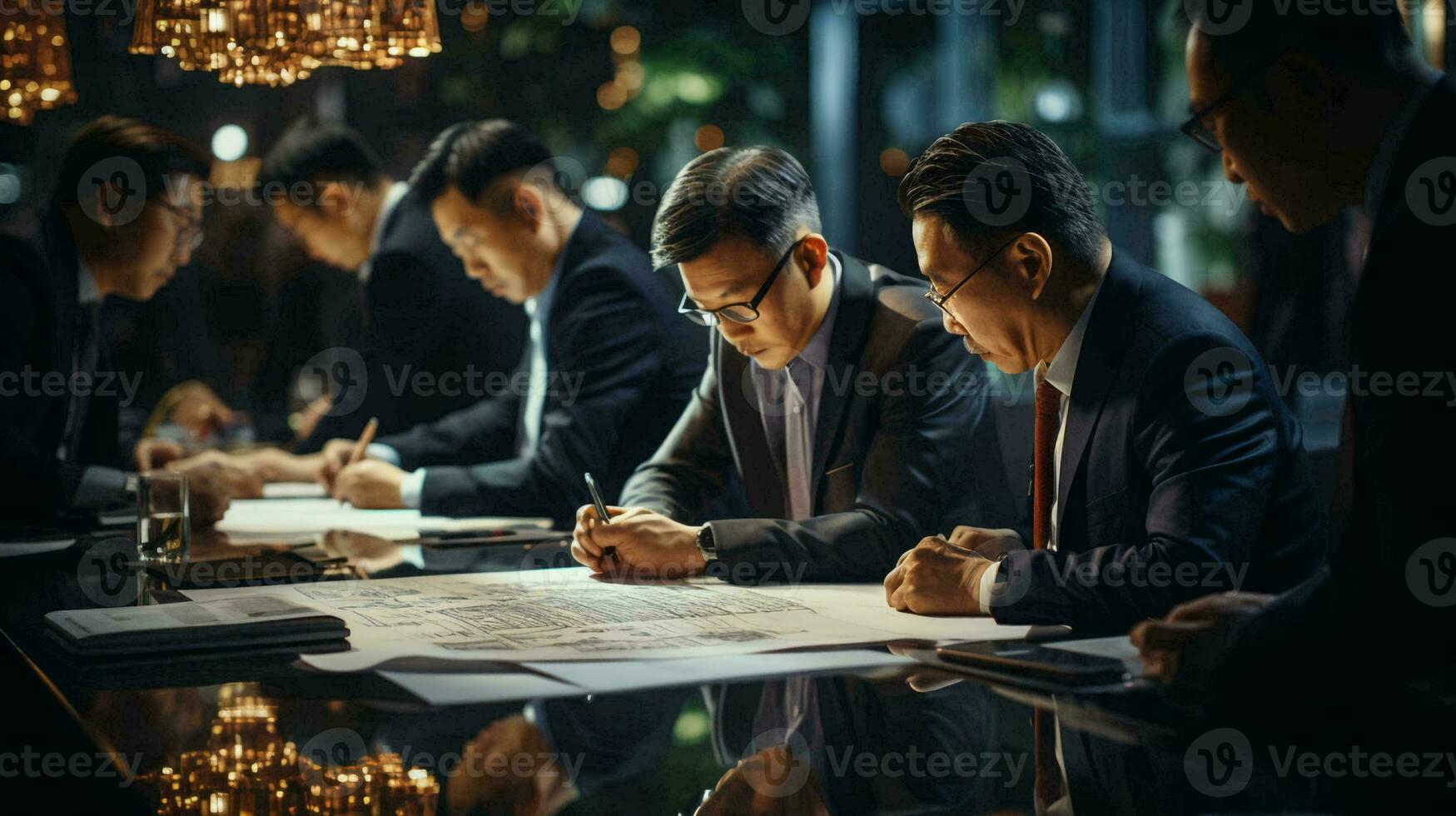 Business meeting, business negotiations, executive meeting photo