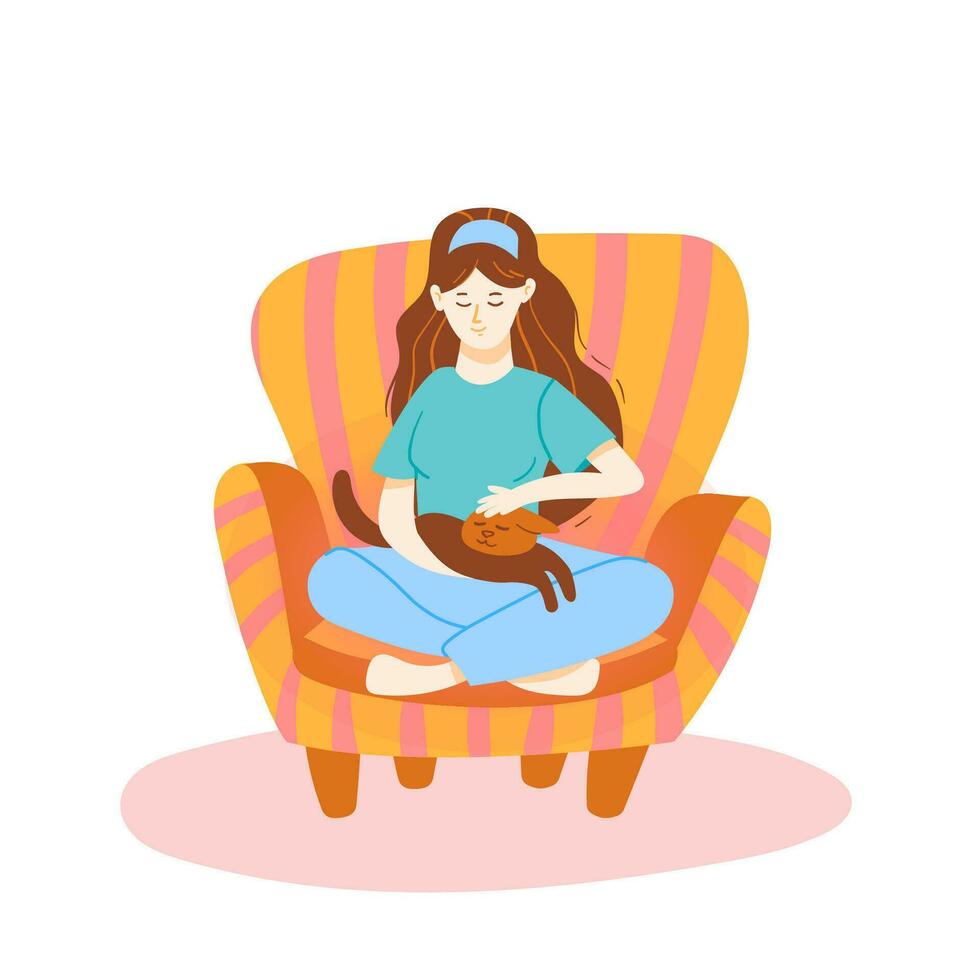 Girl in a Chair vector