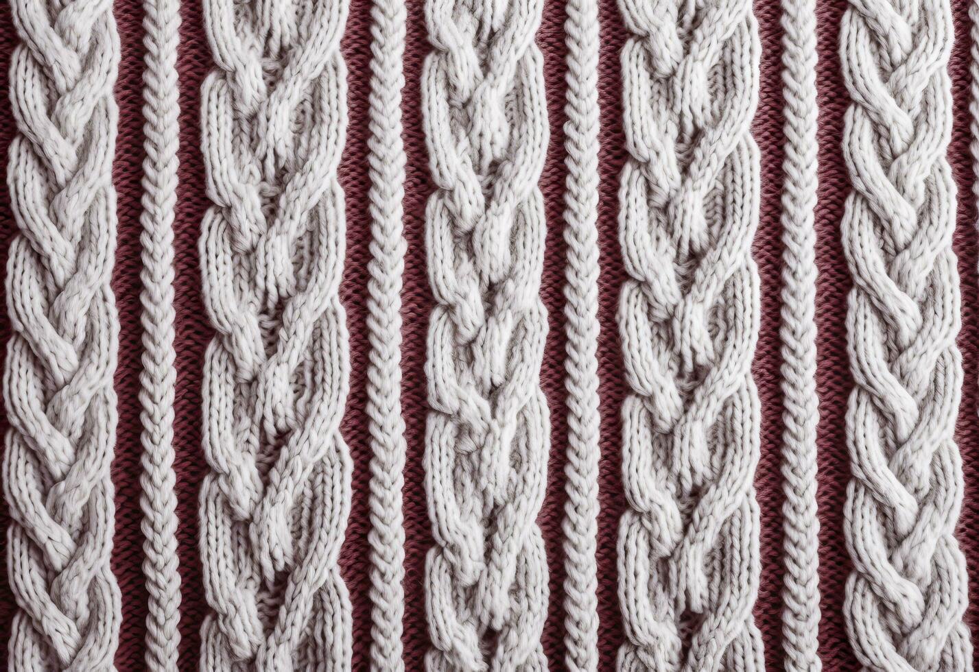Knitted sweater texture, background with copy space. AI Generated photo