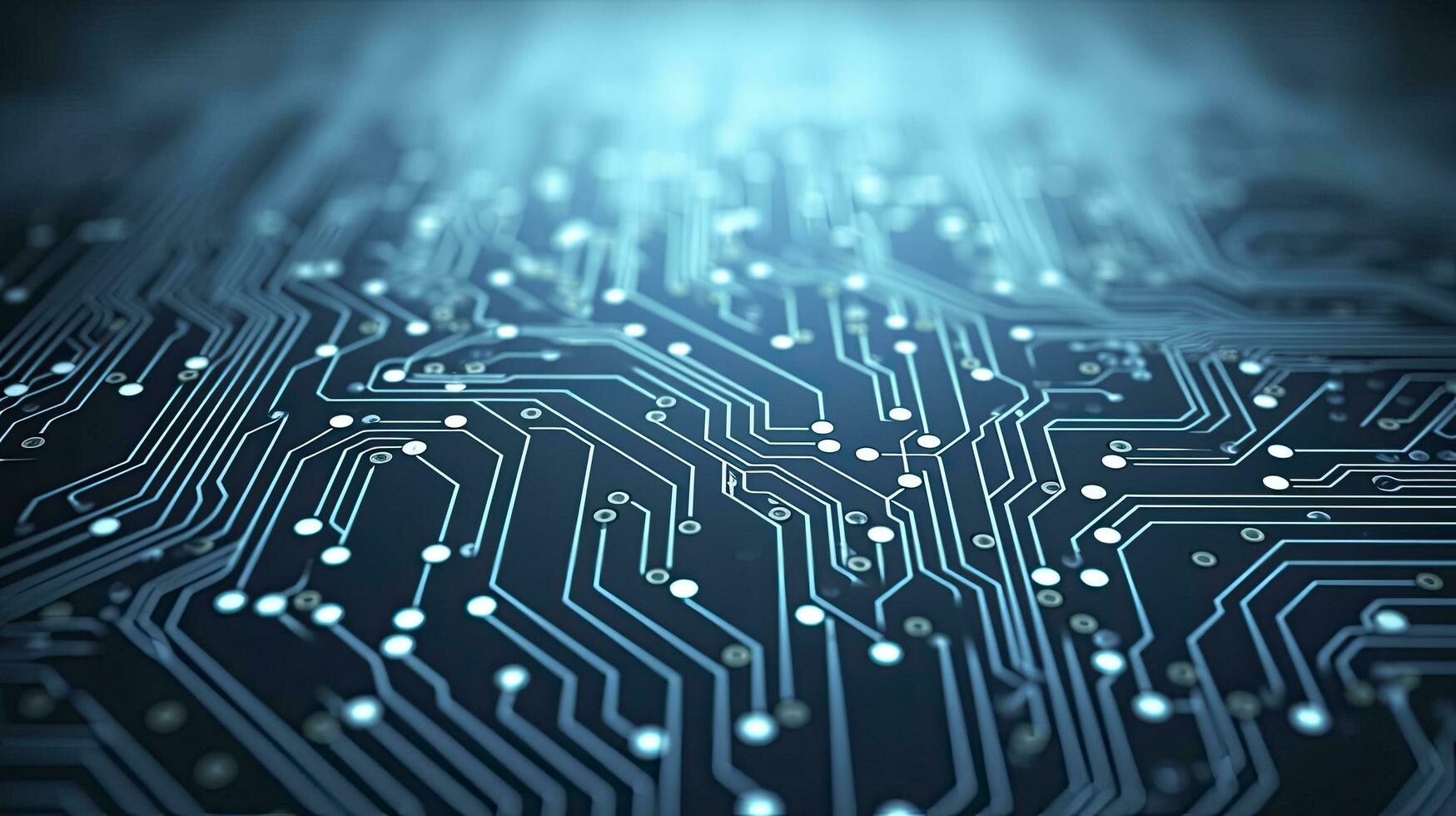 Circuit Board Background. Computer, Data, Technology, Artificial Intelligence. AI Generated photo