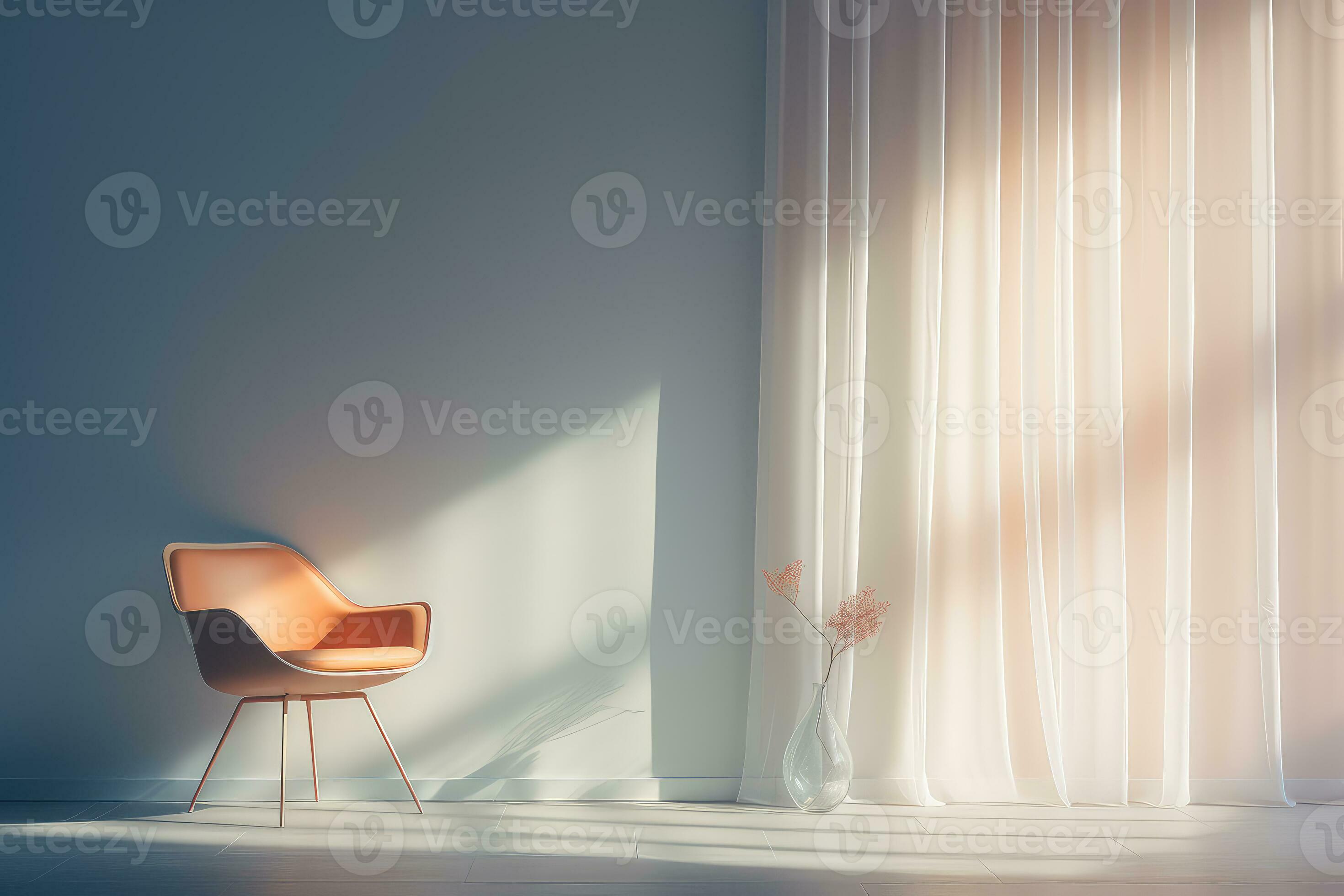 Modern minimalist clean contemporary living room home interior design