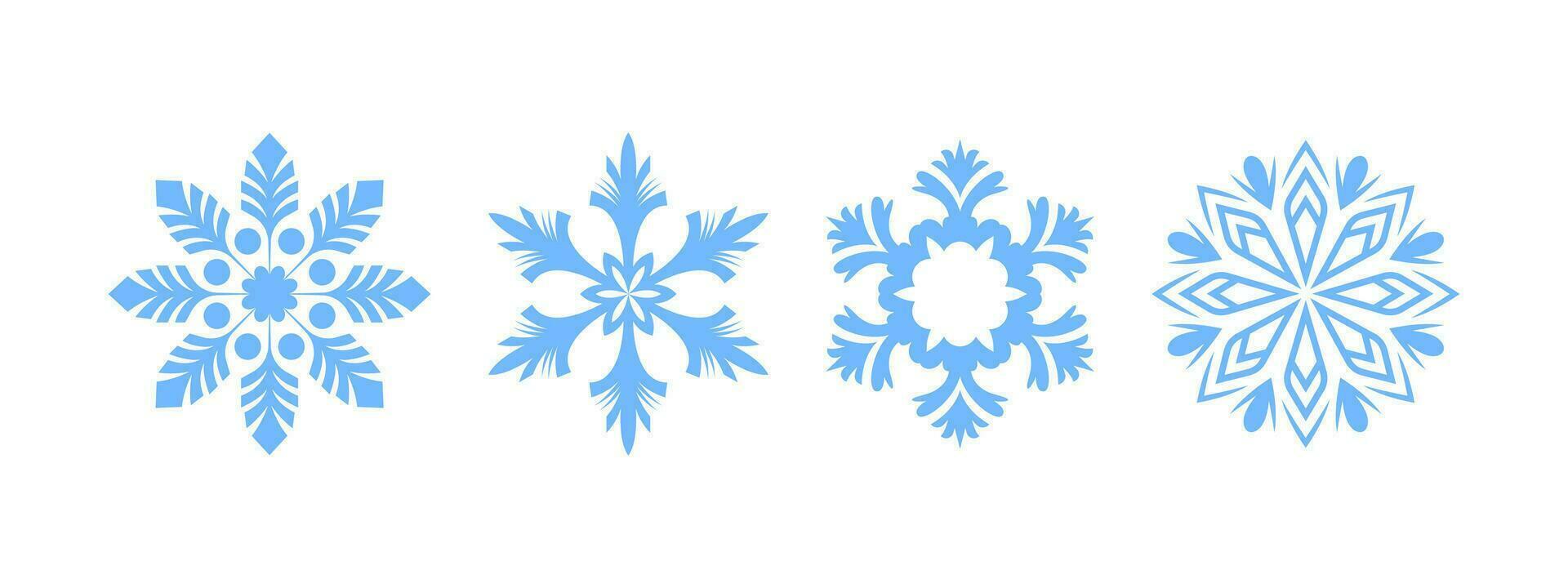 copos de nieve iconos copos de nieve insignias copo de nieve diferente iconos vector escalable gráficos