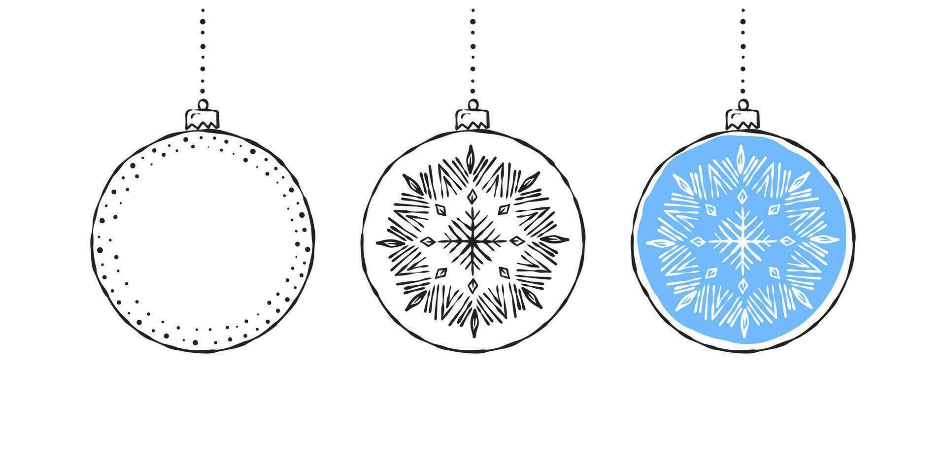 Hanging Christmas icons. Christmas decorations. Christmas design. Vector scalable graphics